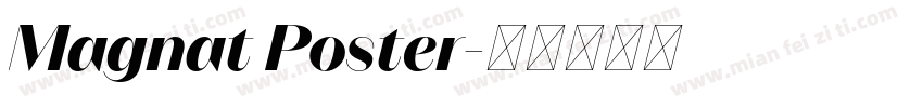 Magnat Poster字体转换